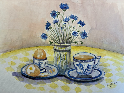 Original signed watercolour - original,