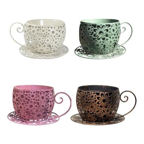 Planter pot teacup flower - planter,