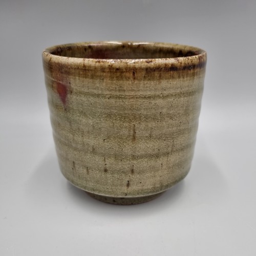 Footed stoneware studio - a,