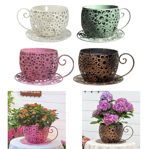 Planter pot teacup flower - flower,