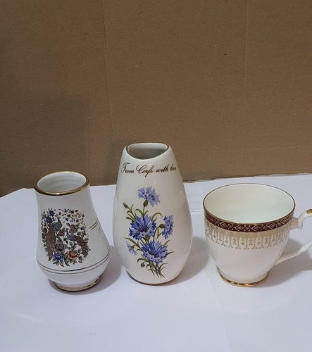 Vintage white porcelain vase - white,