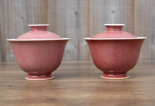 Pair chinese red blossom - of,