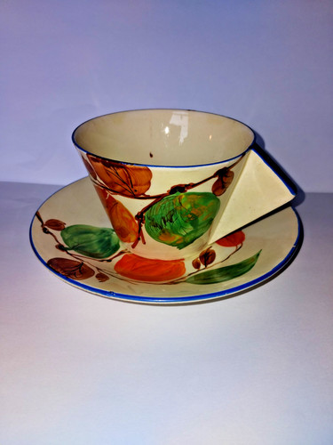 Clarice cliff beech leaves - ,